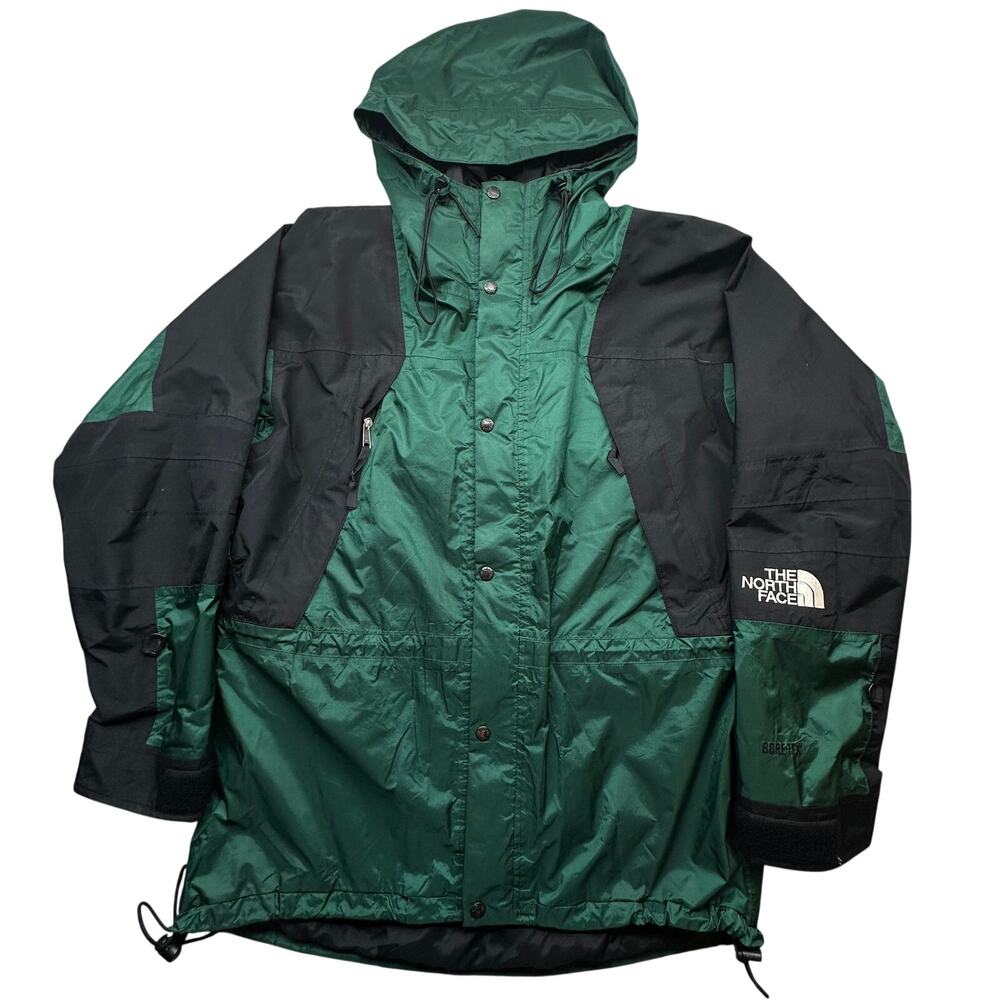 Vintage 90s The North Face Mountain Gore-Tex Light Jacket Men Large Black Green